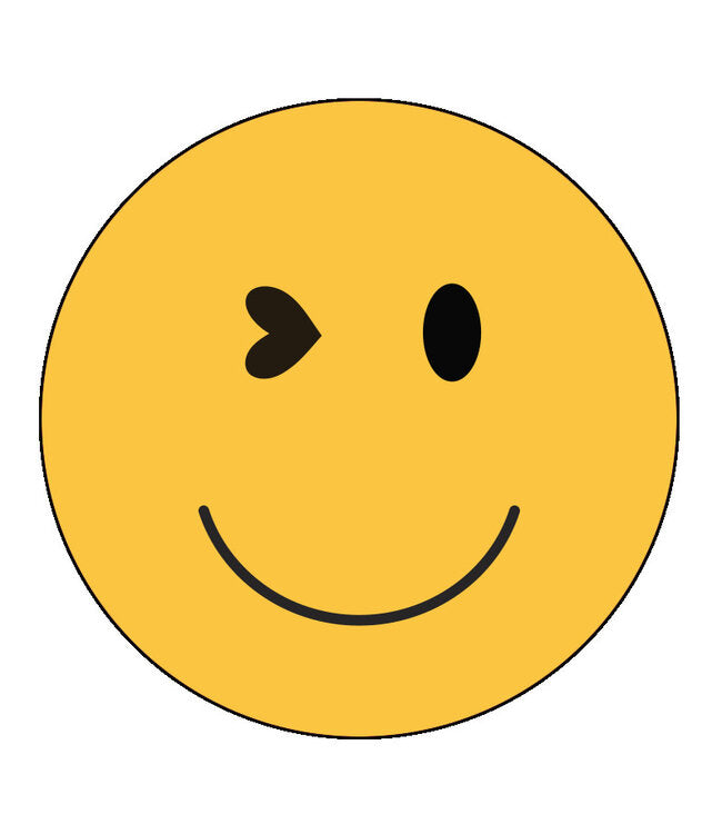 Onderzetter Smiley Geel