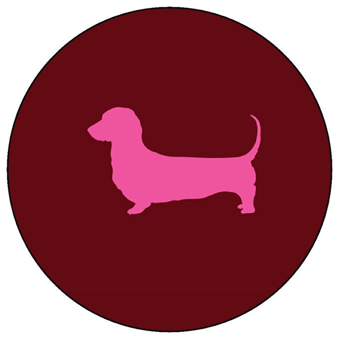 Onderzetter Teckel Bruin