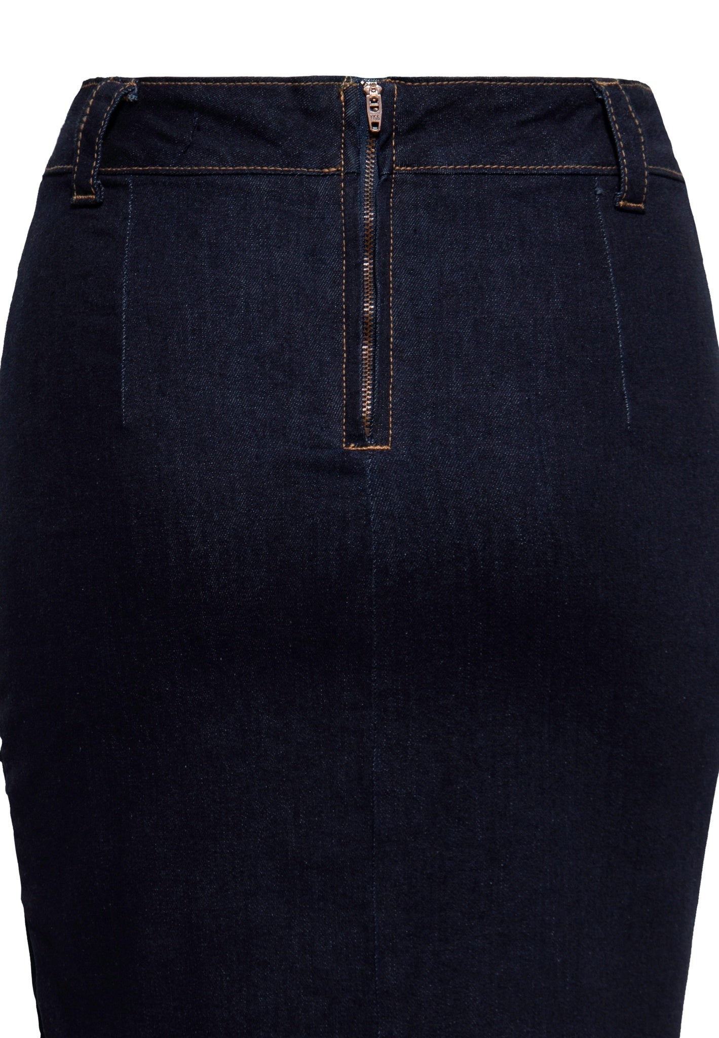 Overlapped Pencil skirt Darkblue