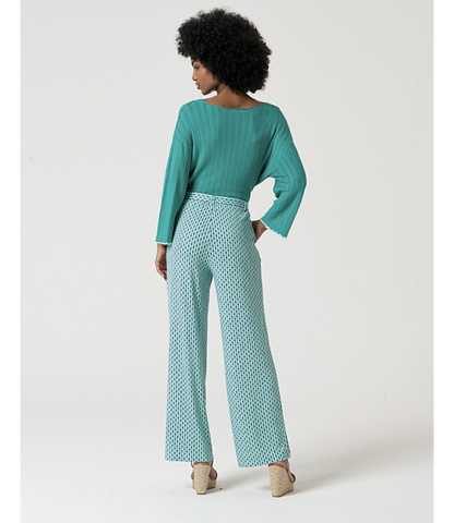 Oversized V Neck Sweater  Groen