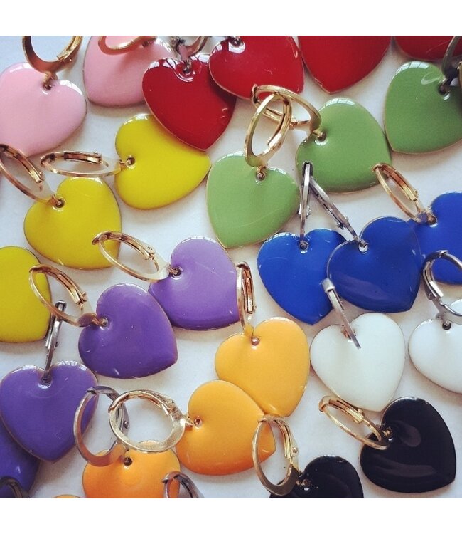 Paarse hartjes zilver