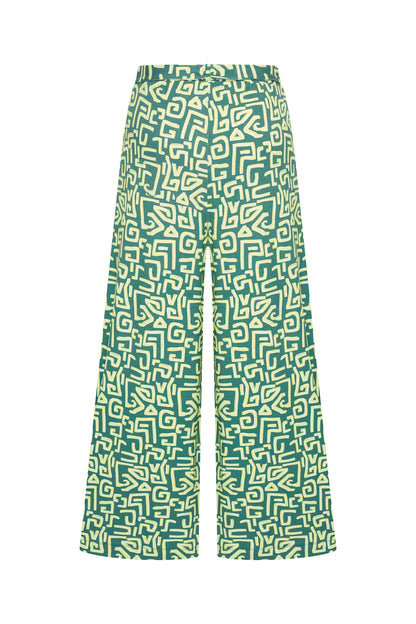 Pants Wide  African Fresh Lemon