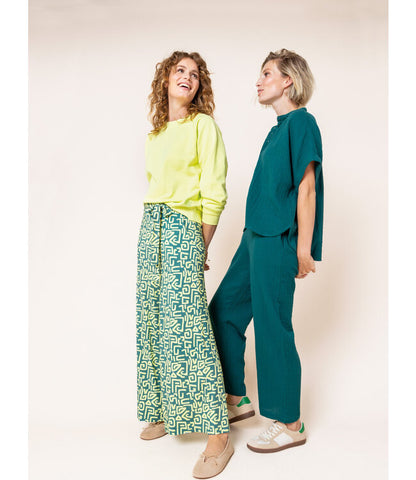 Pants Wide  African Fresh Lemon