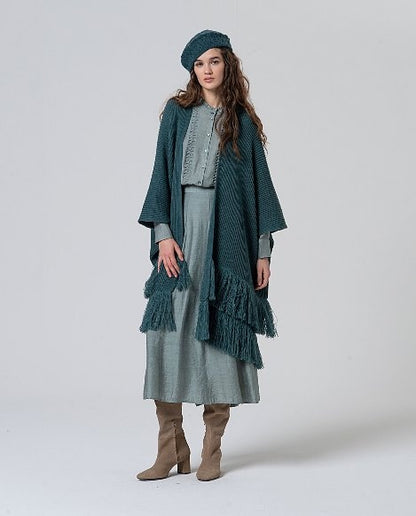 Poncho met franjes