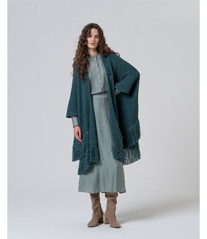 Poncho met franjes