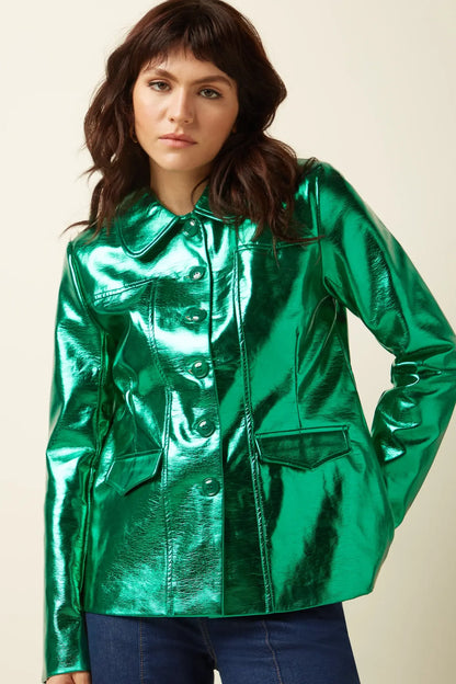 Rebel Jacket Dainty Shine Ultra Green