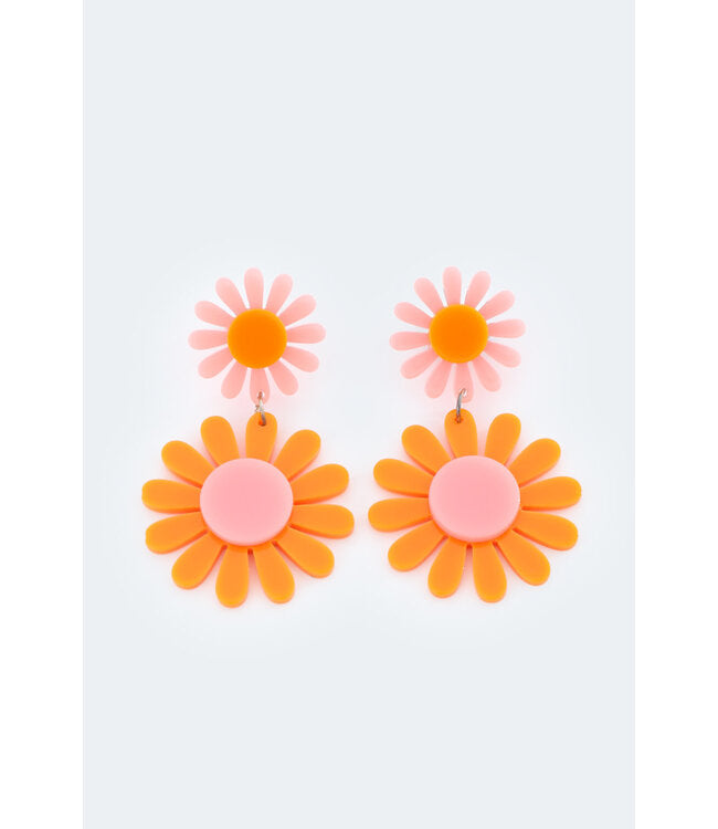RETRO FLOWER EARRINGS