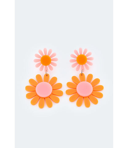 RETRO FLOWER EARRINGS