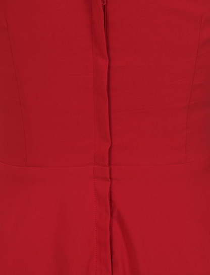 Ridly Swing dress Plain   Rood