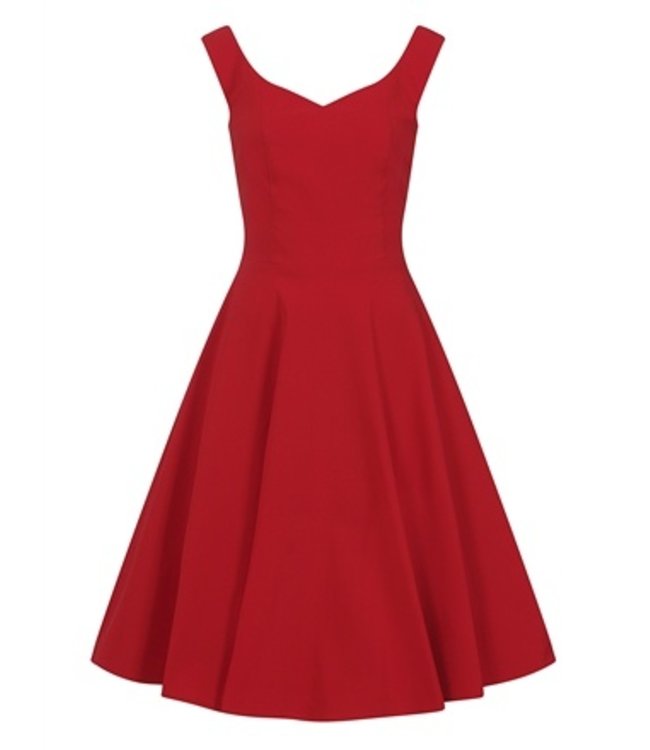 Ridly Swing dress Plain   Rood
