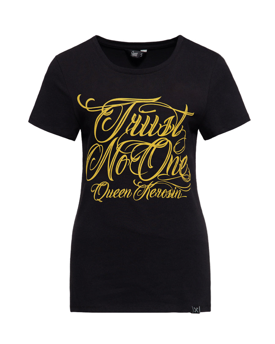 Shirt Trust No One  Zwart