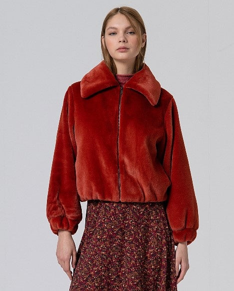 Short Faux Fur Jacket