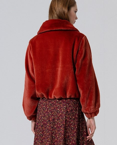 Short Faux Fur Jacket