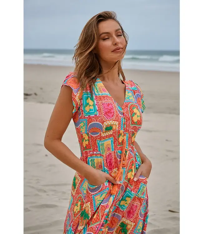 SICILY PRINT ROMI MAXI