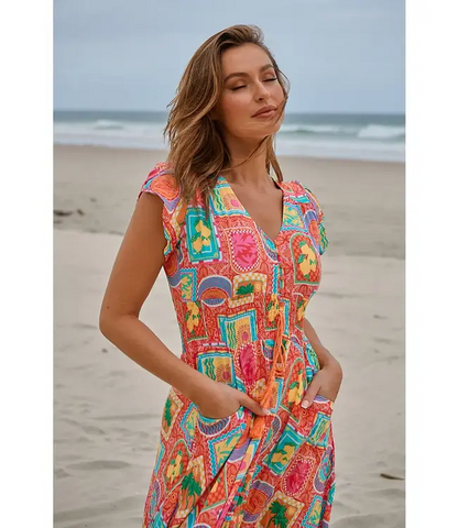 SICILY PRINT ROMI MAXI