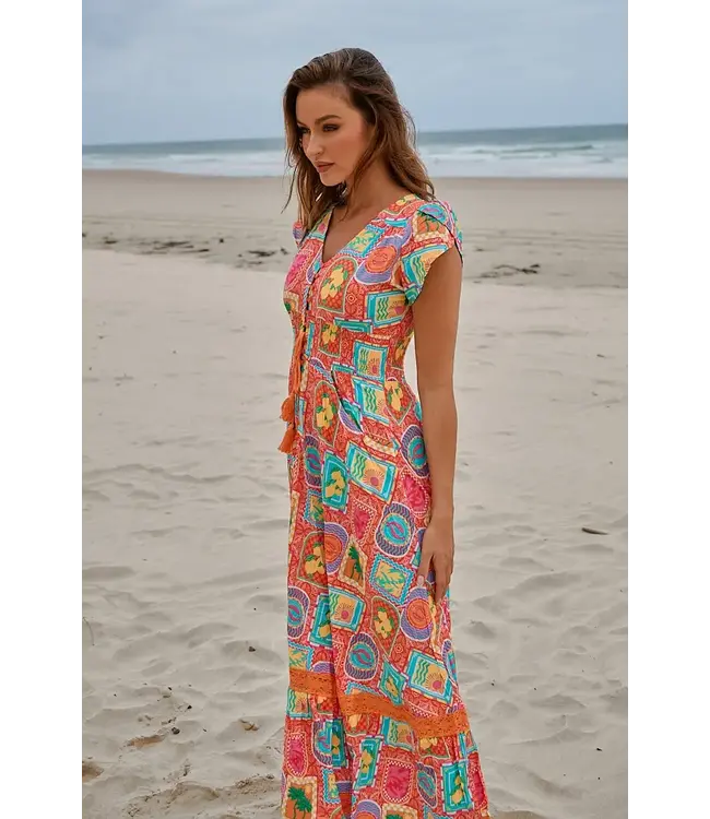SICILY PRINT ROMI MAXI