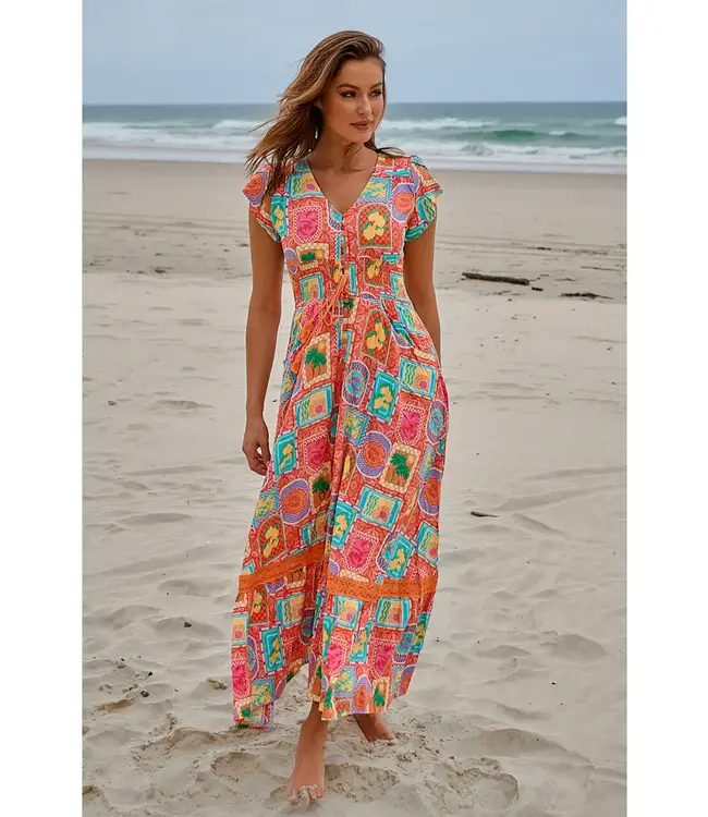 SICILY PRINT ROMI MAXI