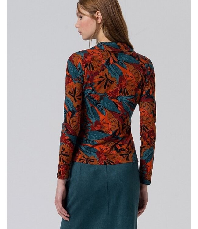 Smoking collar blouse