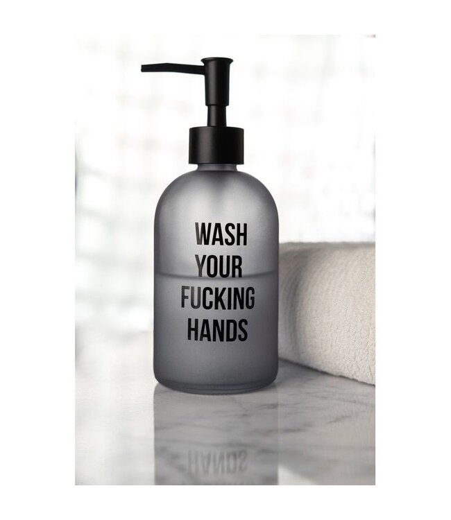 Soap dispenser ''Wash your fucking hands''