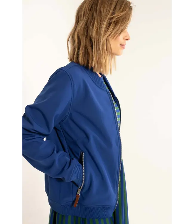 Softshell Bomber   Deep Blue