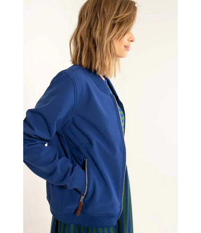 Softshell Bomber   Deep Blue