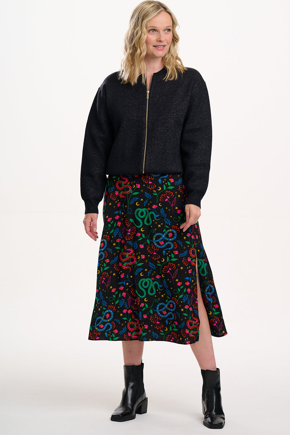 SOLANA BOMBER JACKET BLACK SPARKLE