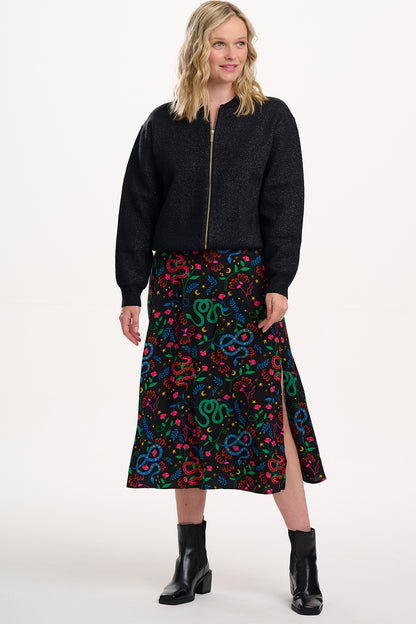 SOLANA BOMBER JACKET BLACK SPARKLE