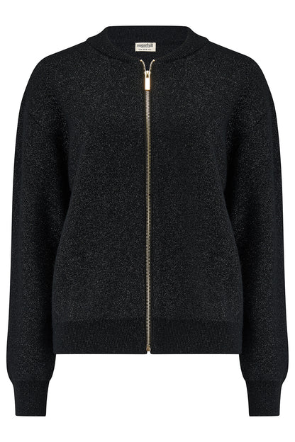 SOLANA BOMBER JACKET BLACK SPARKLE
