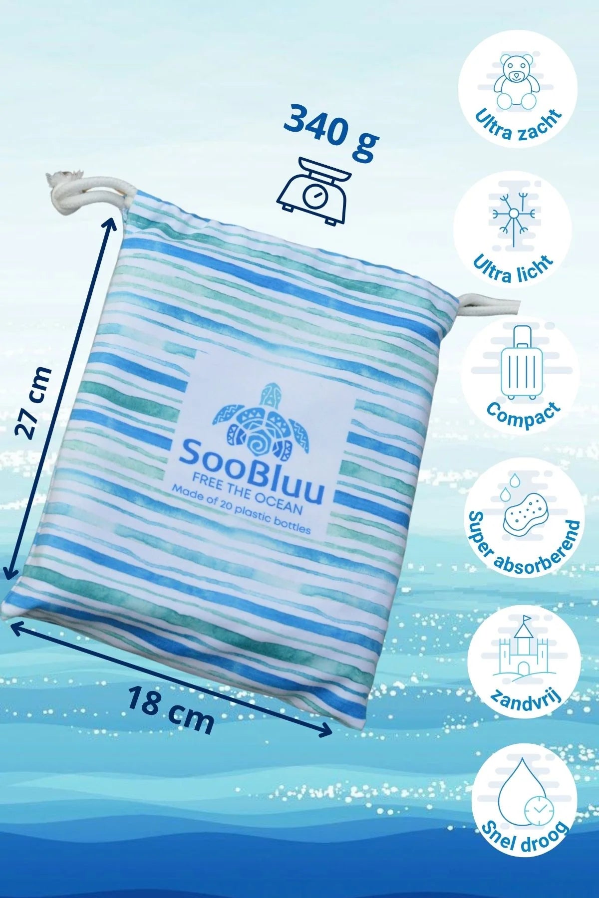 Travel Beach Towel Calm