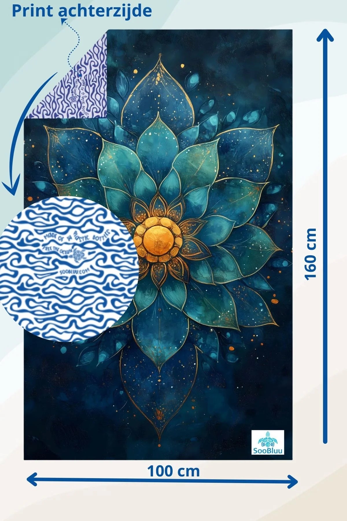 Travel Beach Towel Lotus