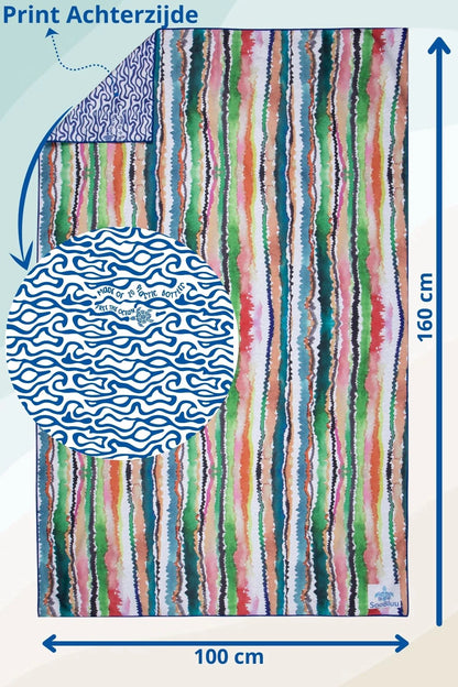 Travel Beach Towel Wavy