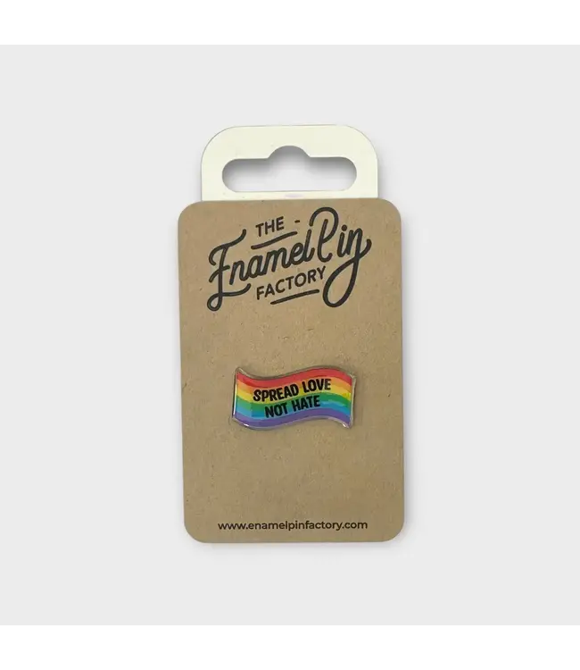 Spread Love Not Hate Pin