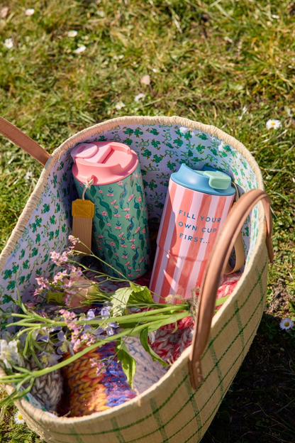 Stainless Thermo cup Organic Stripes