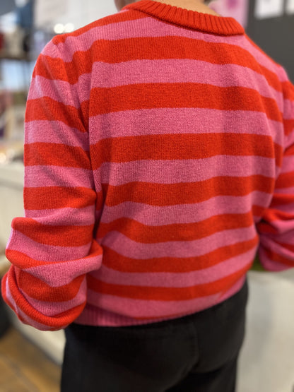 Stobo Fairisle Sweater  Rosa