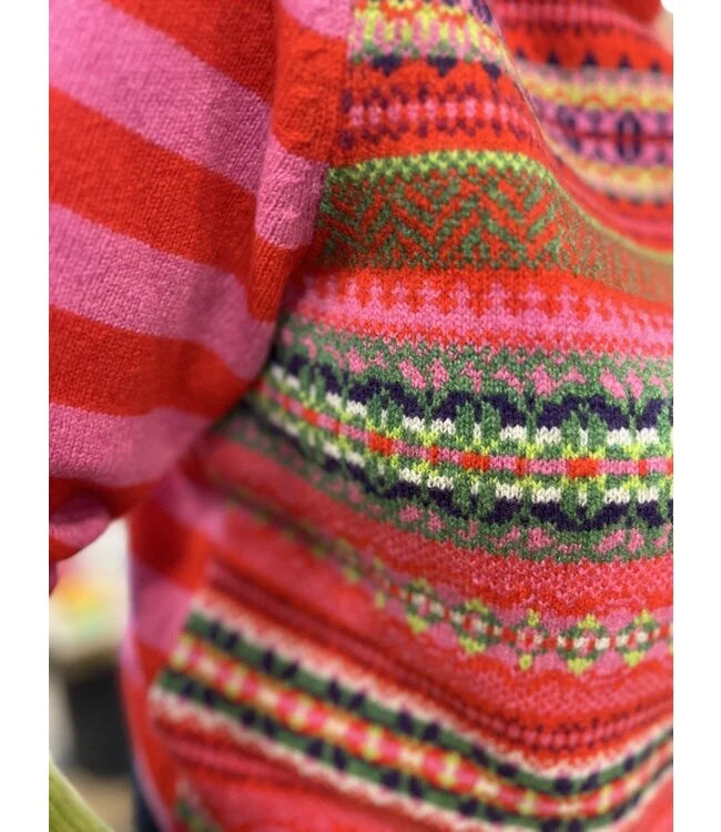 Stobo Fairisle Sweater  Rosa
