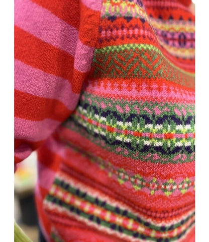 Stobo Fairisle Sweater  Rosa
