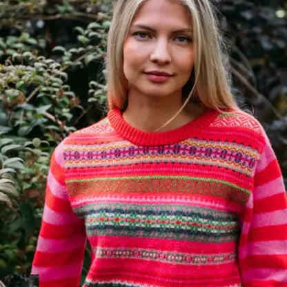 Stobo Fairisle Sweater  Rosa