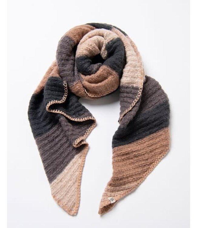 Striped Scarf Chocolate