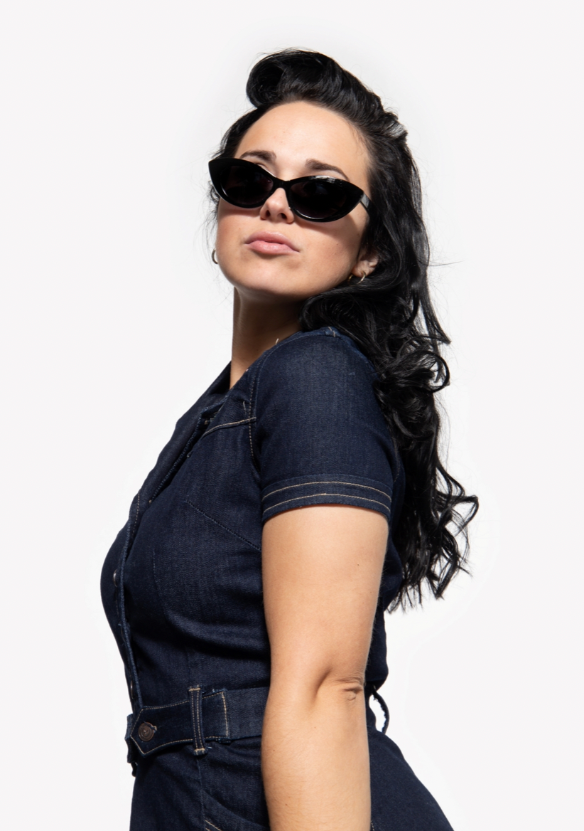 Swing Dress Denim Dark Blue