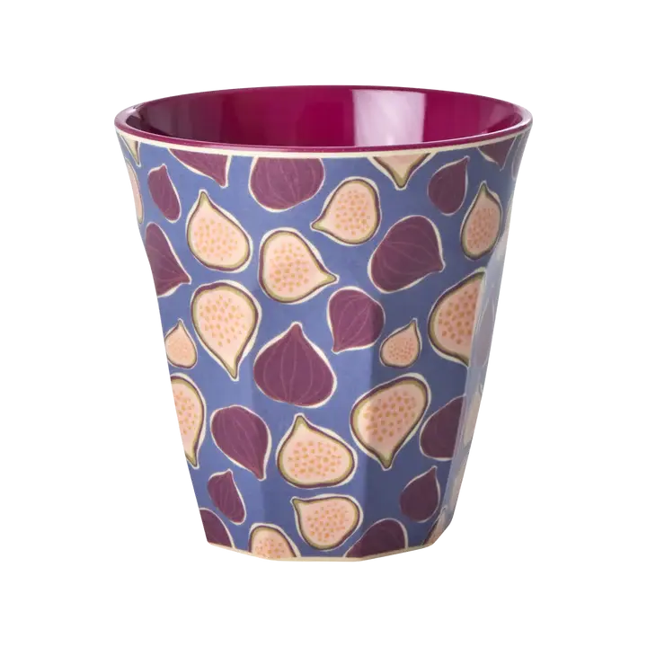 Medium Cup - Plum - Figs In Love Print