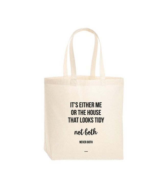 Tas Ecru Tekst - SoMuch Fashion