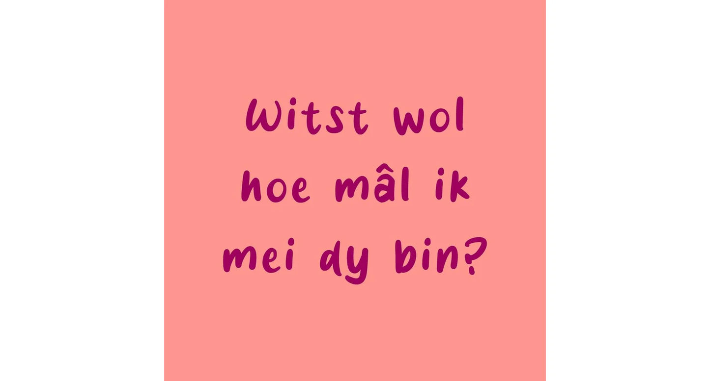 Tegeltje Fries wits wol hoe mâl