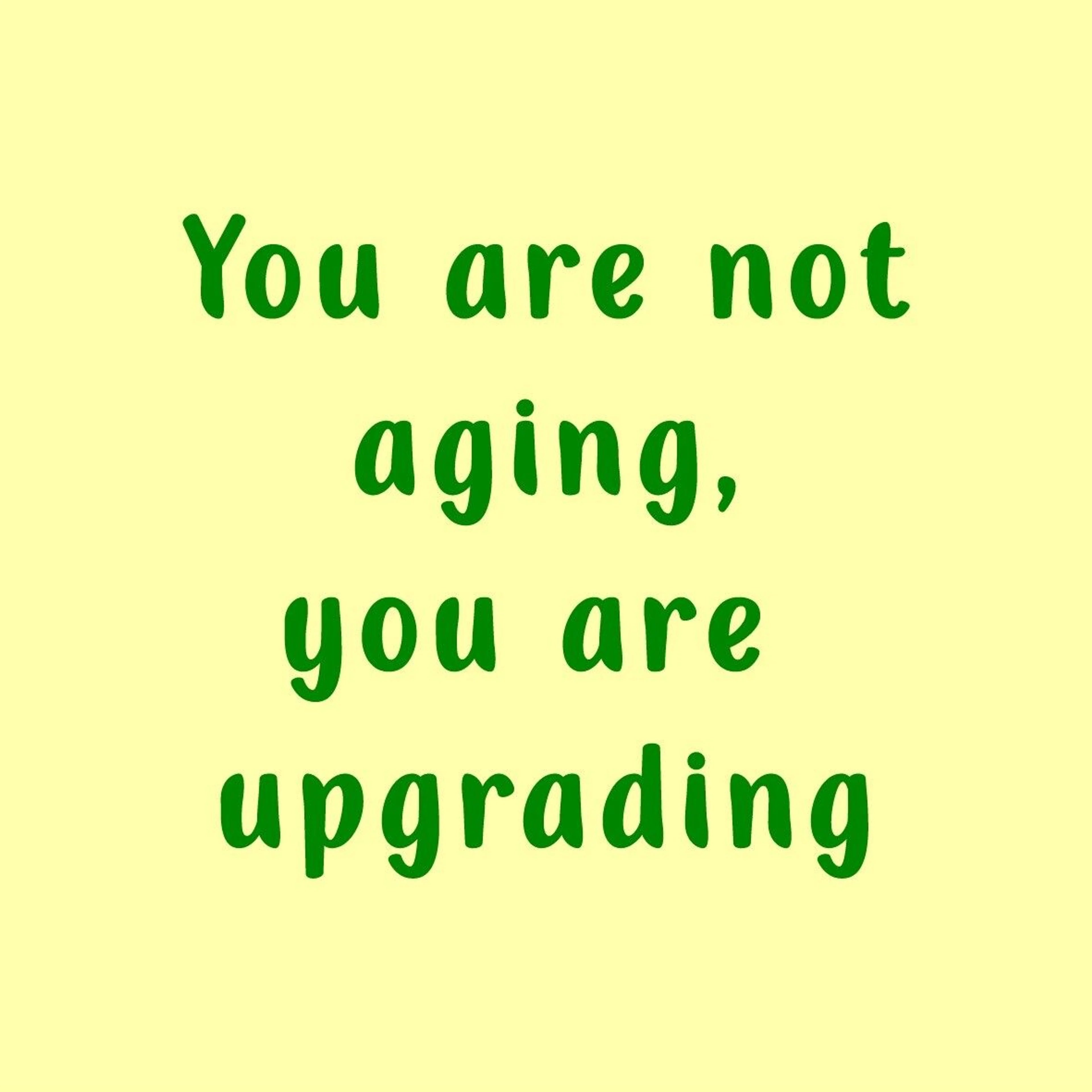 Tegeltje You are not aging