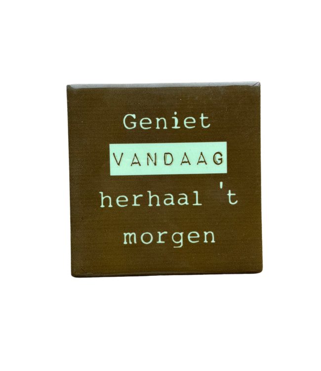 Tegeltje Geniet Vandaag