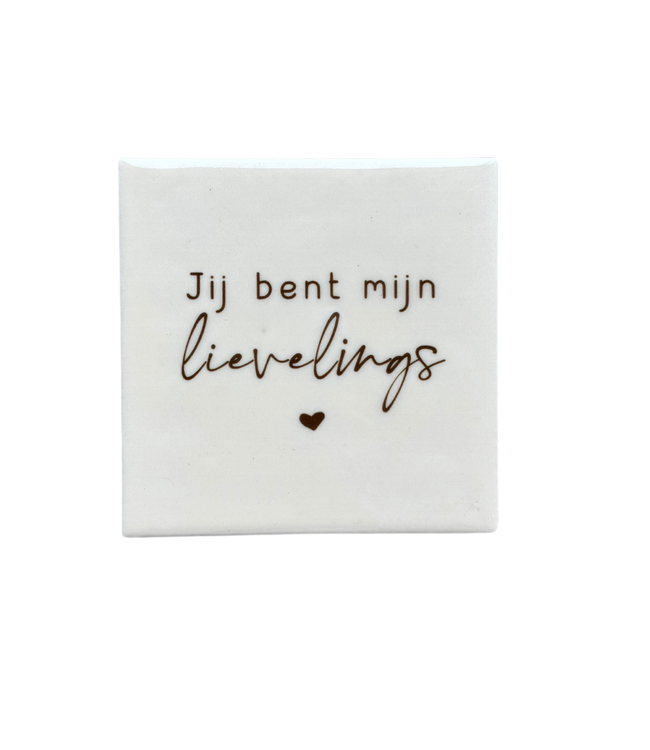 Tegeltje Lievelings