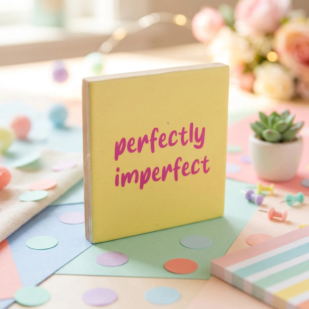 Tegeltje perfectly imperfect - SoMuch Fashion