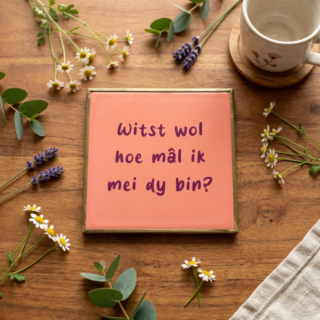 Tegeltje Fries wits wol hoe mâl - SoMuch Fashion