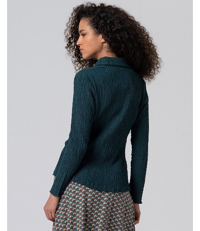 Textured Shirt Azul Azul