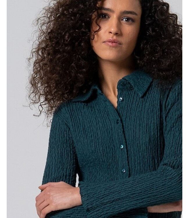 Textured Shirt Azul Azul