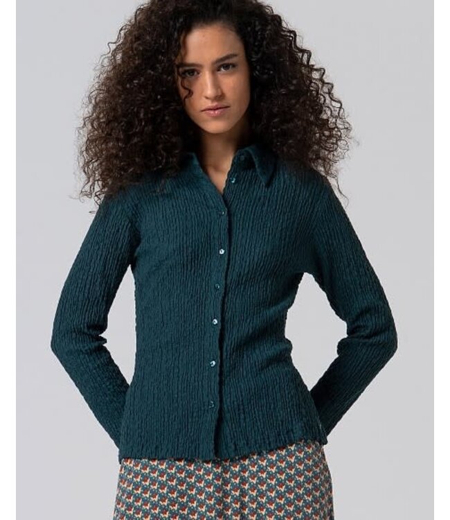 Textured Shirt Azul Azul